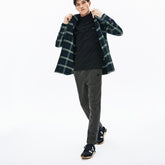 Men's Cotton And Wool Blend Fleece Sweatpants / Lacoste