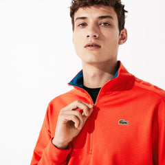 Men's SPORT Zip Standup Neck Cotton Sweatshirt / Lacoste