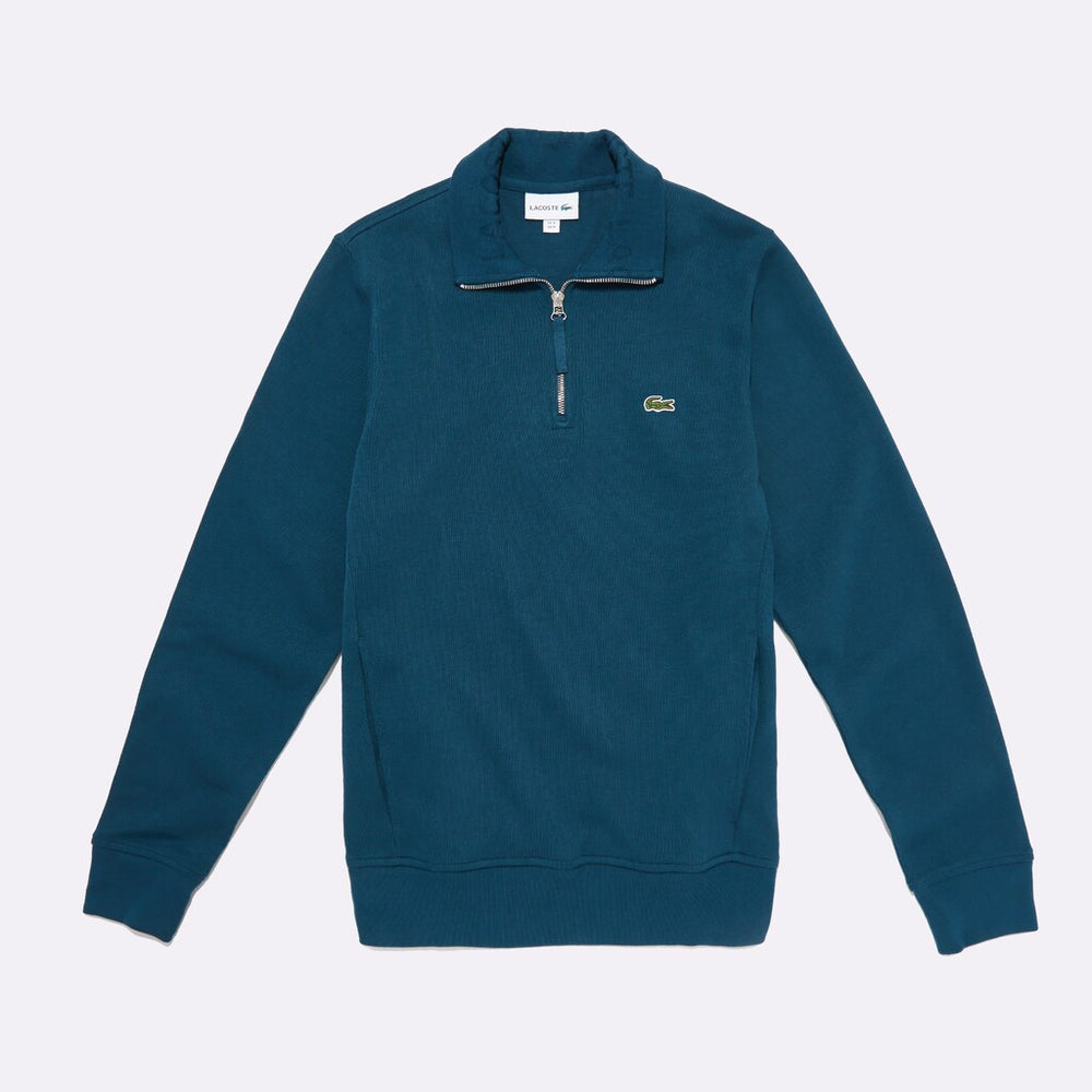 Men's Regular Fit Half-Zip Cotton Sweater / Lacoste