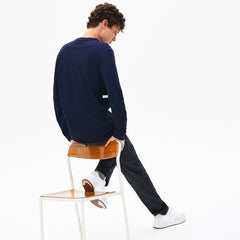 Men's Crewneck Striped Cotton T-Shirt / Lacoste