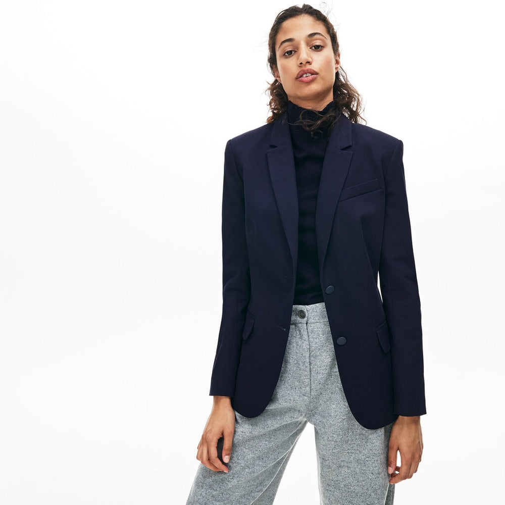 Women's Fitted Stretch Cotton Blazer / Lacoste