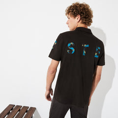 Men's Camo Logo Ultra-Light Cotton Polo / Lacoste