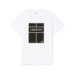 Men's SPORT Crew Neck Lettering Jersey Tennis T-shirt / Lacoste