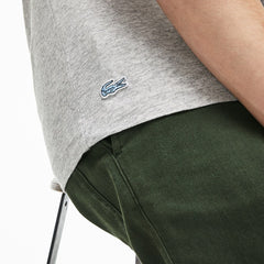 Men's Crew Neck Oversized Badge Cotton Jersey T-Shirt / Lacoste