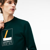 Men's Crew Neck Print Fleece Sweatshirt / Lacoste