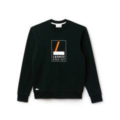 Men's Crew Neck Print Fleece Sweatshirt / Lacoste