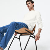 Men's Crew Neck Felt Crocodile Fleece Sweatshirt / Lacoste