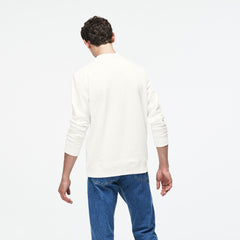 Men's Crew Neck Felt Crocodile Fleece Sweatshirt / Lacoste