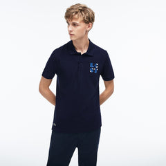 Men's Regular Fit LCST Lettering Petit Piqué Polo / Lacoste