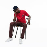 Men's Regular Fit LCST Lettering Petit Piqué Polo / Lacoste