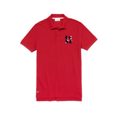 Men's Regular Fit LCST Lettering Petit Piqué Polo / Lacoste