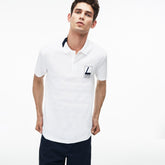 Men's Slim Fit Lettering Stretch Mini Piqué Polo / Lacoste