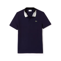 Men's Lacoste Slim Fit Colourblock Striped Knop Piqué Polo Shirt / Lacoste