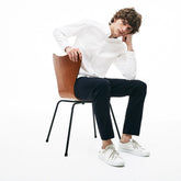 Men's Slim Fit Stretch Cotton Pinpoint Shirt / Lacoste