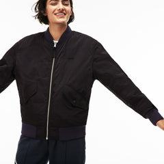 Unisex LIVE Reversible Nylon And Fleece Bomber Jacket / Lacoste