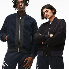 Unisex LIVE Reversible Nylon And Fleece Bomber Jacket / Lacoste