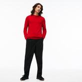 Men's LIVE Crew Neck Cotton And Cashmere Jersey Sweater / Lacoste