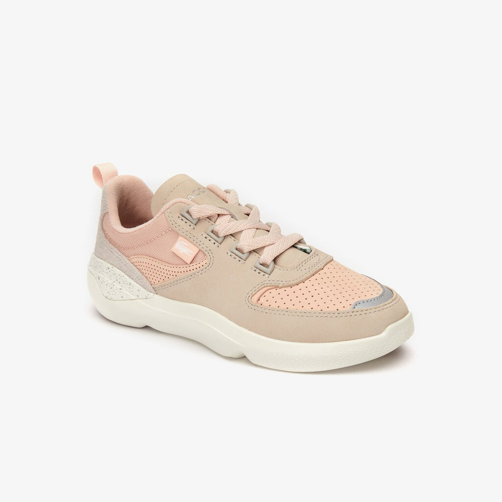 Women's Wildcard Paneled Leather Sneakers / Lacoste