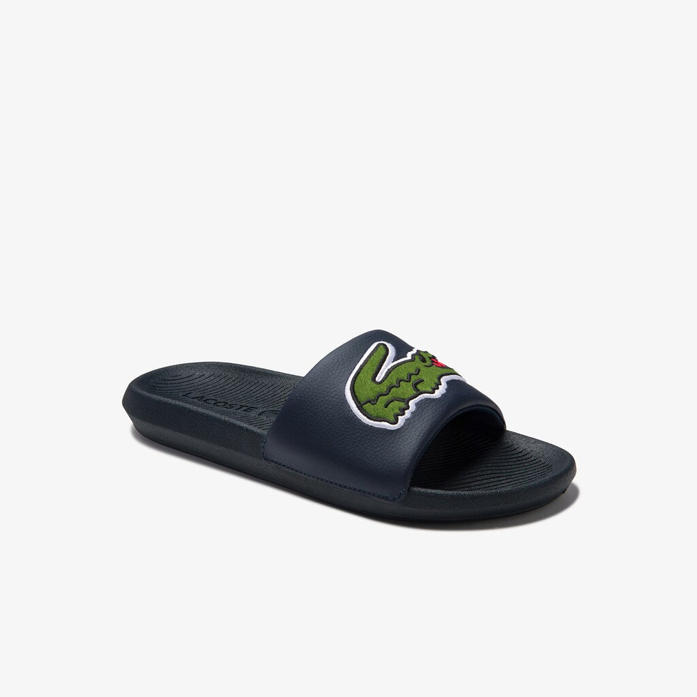 Men's Croco Synthetic and PU Slides / Lacoste