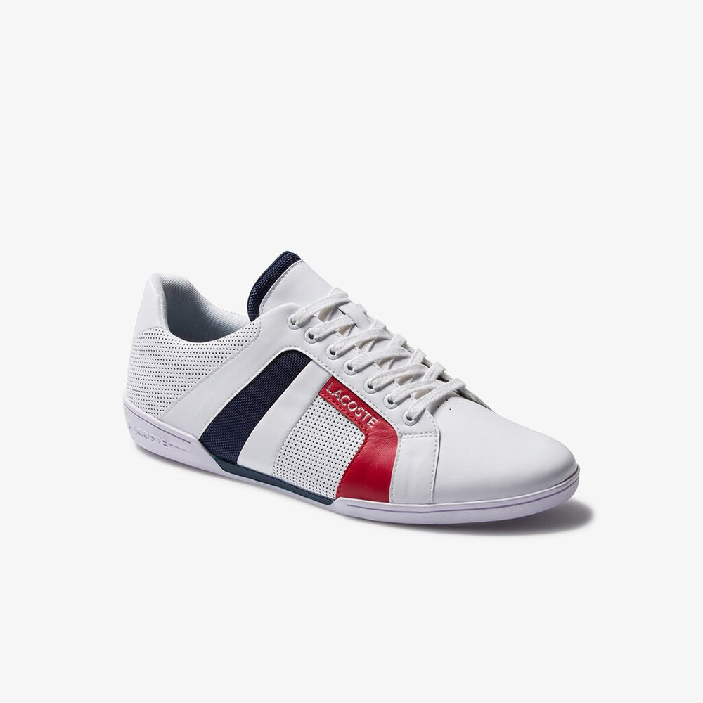 Men's Chaymon Club Leather and Mesh Sneakers / Lacoste
