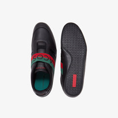 Men's Misano Elastic Leather Sneakers / Lacoste