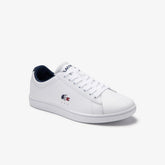 Women's Carnaby Evo Tricolore Leather and Synthetic Sneakers / Lacoste