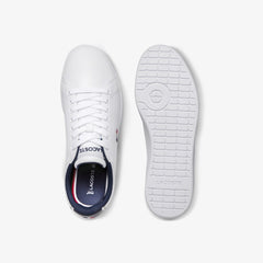 Women's Carnaby Evo Tricolore Leather and Synthetic Sneakers / Lacoste
