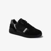 Men's T-Clip Leather and Suede Sneakers / Lacoste