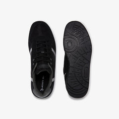Men's T-Clip Leather and Suede Sneakers / Lacoste