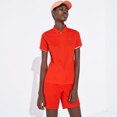 Women's SPORT Breathable Zip-Up Polo Shirt / Lacoste