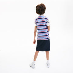 Women's Classic Fit Striped Cotton Polo Shirt / Lacoste