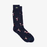 Unisex LIVE Tennis Player Pattern Socks / Lacoste