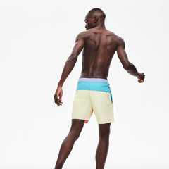 Men's Striped Colorblock Quick-Dry Swim Shorts / Lacoste