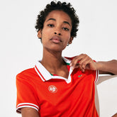 Women's SPORT Roland Garros Breathable V-Neck Polo Shirt / Lacoste