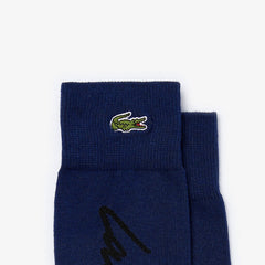 Unisex LIVE Signature Print Socks / Lacoste