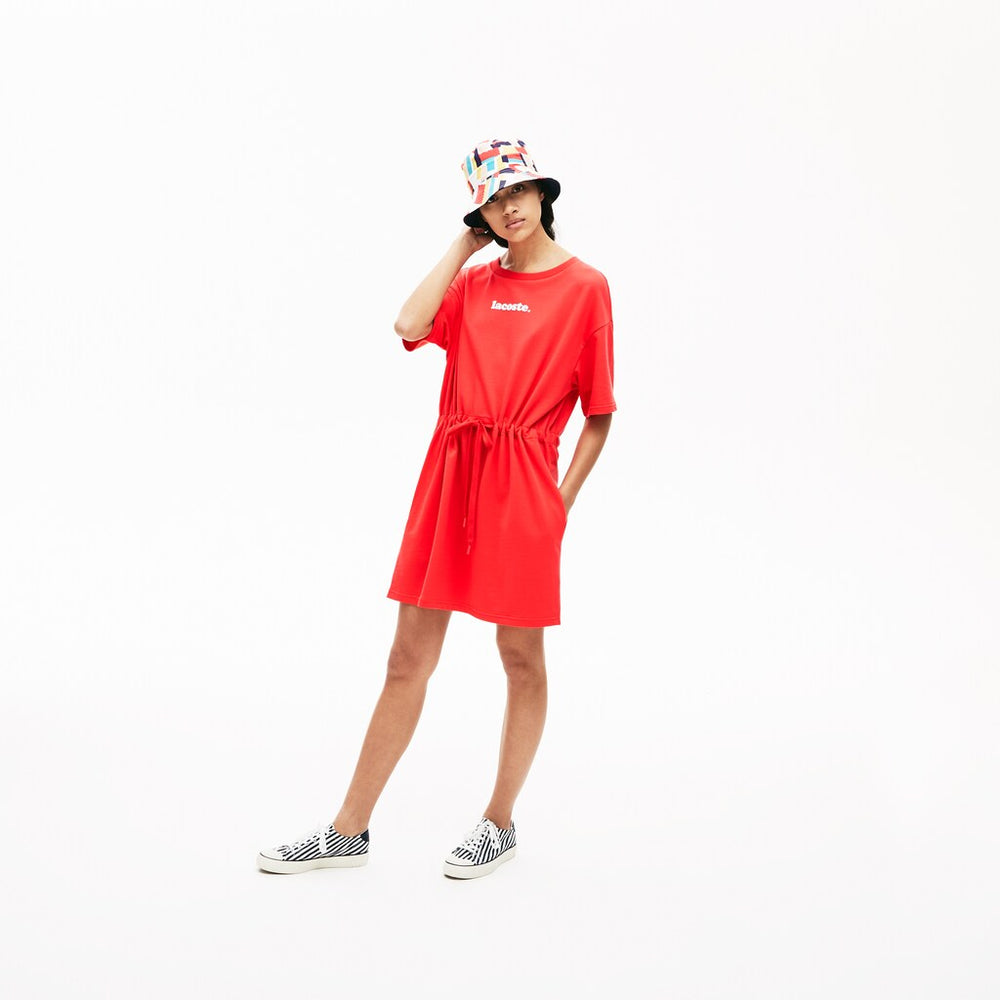Women's Signature Cotton Fleece T-shirt Dress / Lacoste