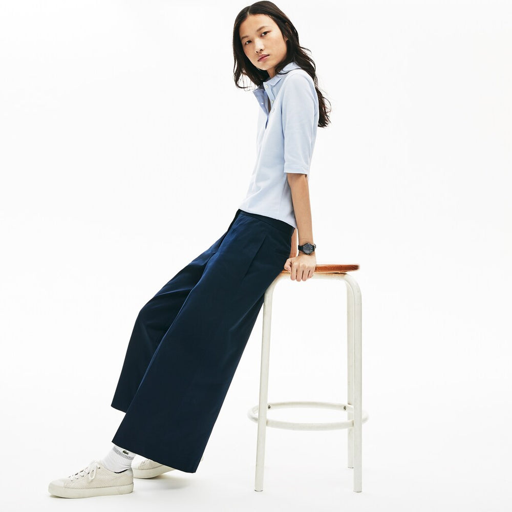 Women's Wide Cropped Cotton Pants / Lacoste