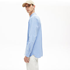 Men's Regular Fit Cotton and Silk Shirt / Lacoste