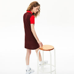 Women's Color-Blocked Stretch Cotton Polo Dress / Lacoste