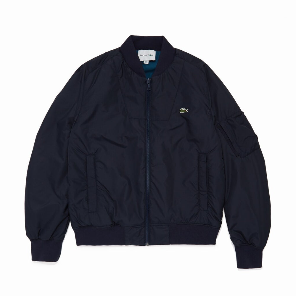 Men's Reversible Quilted Solid Or Colourblock Bomber Jacket / Lacoste
