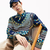 Men's LIVE Relaxed Fit Scarf-Print Shirt / Lacoste