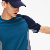 Men's Motion Regular Fit Colorblock Cotton-Piqué Performance T-shirt / Lacoste