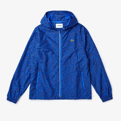 Men's SPORT Hooded Print Zip Jacket / Lacoste