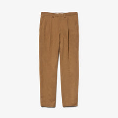 Men's Pleated Cotton-Linen Chinos / Lacoste