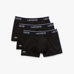 Pack Of 3 Casual Black Boxer Briefs / Lacoste