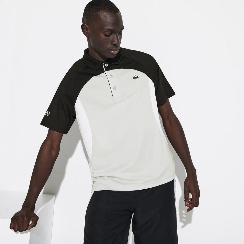 Men's SPORT Colorblock Breathable Piqué Tennis Polo Shirt / Lacoste