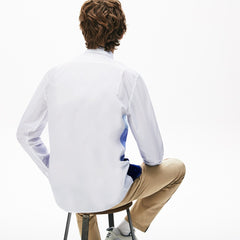 Men's Regular Fit Colorblock Cotton Shirt / Lacoste