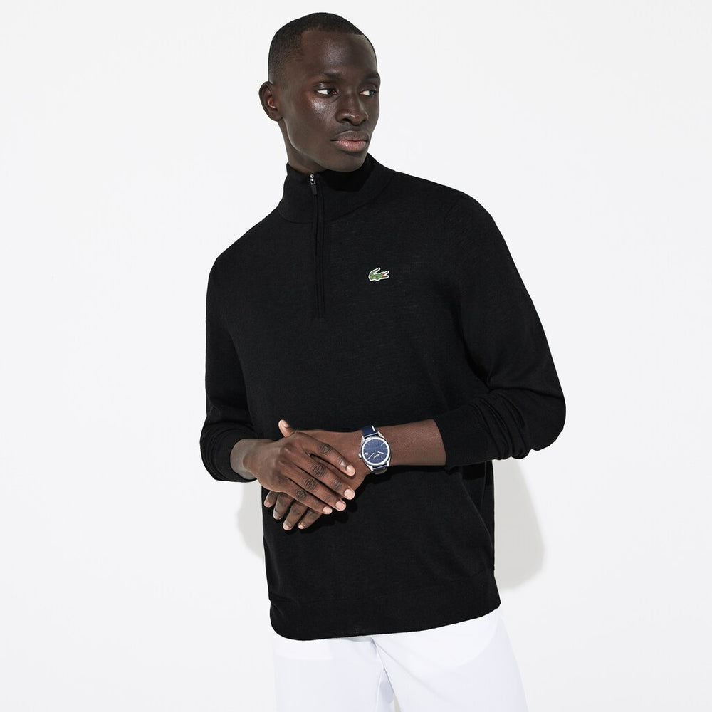 Men's SPORT Breathable-Knit Zip-Up Golf Sweater / Lacoste
