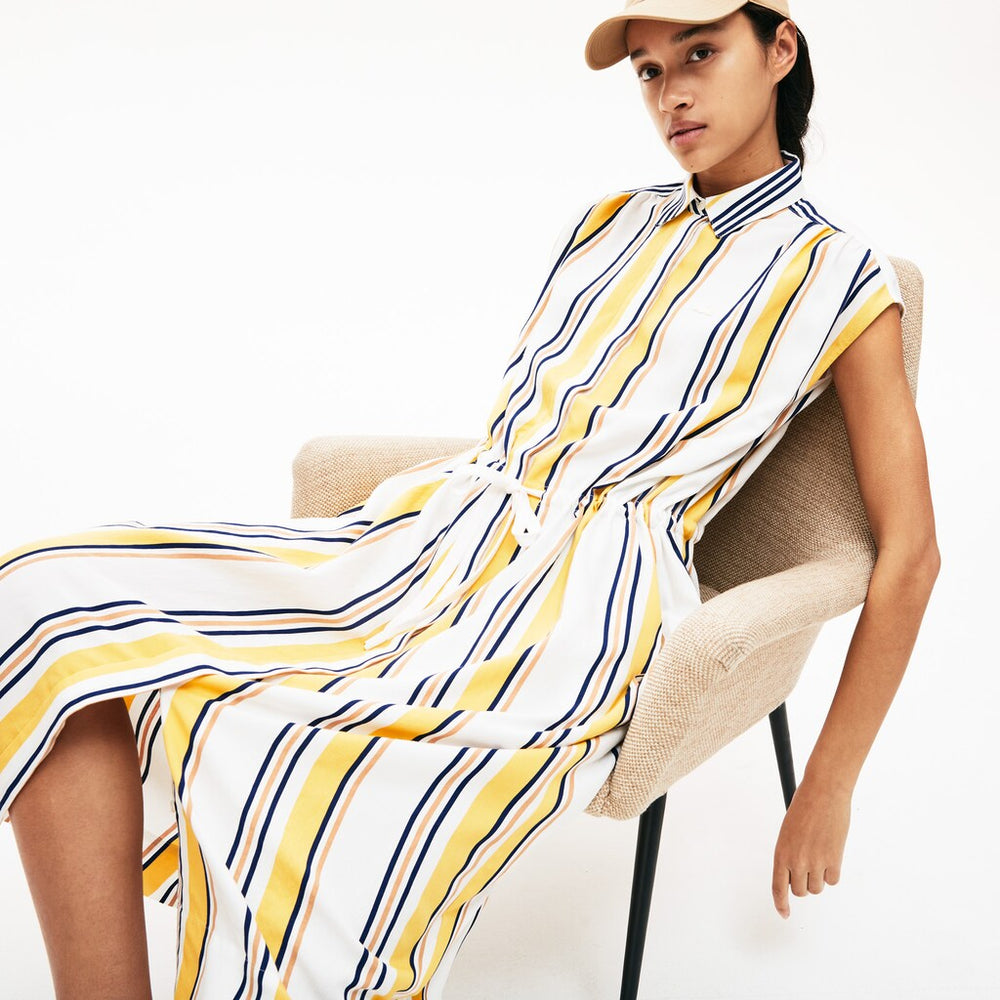 Women's Long Striped Shirtdress / Lacoste