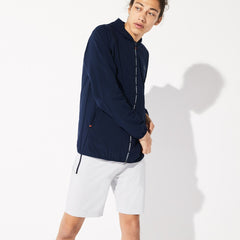 Men's SPORT Water-Resistant Foldable Ultra-Light Zip Golf Jacket / Lacoste